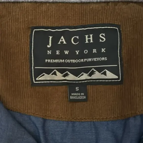 Jachs Gray Wool Black Button Down Jacket Men's Small